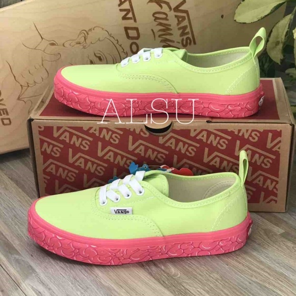 💖MEGA SALE💖VANS Authentic VN0A38H4URQ Elastic Brain Wall Green Kid's Size 11 - Picture 1 of 8